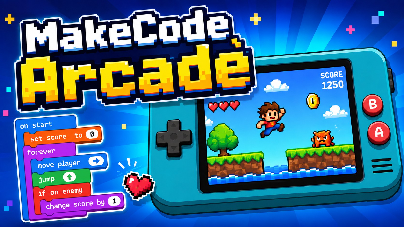 MakeCode Arcade: Block Based Coding!