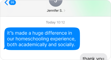 Parent testimonial
